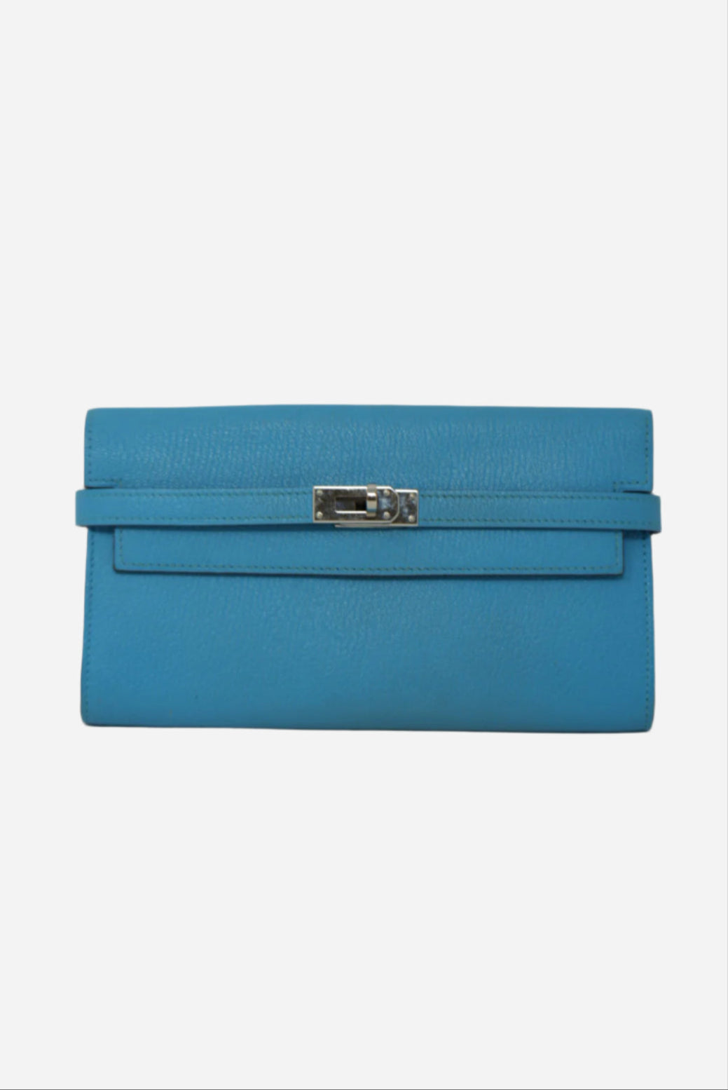 Hermes Kelly Longue Wallet Bleu Azteque R(2014)