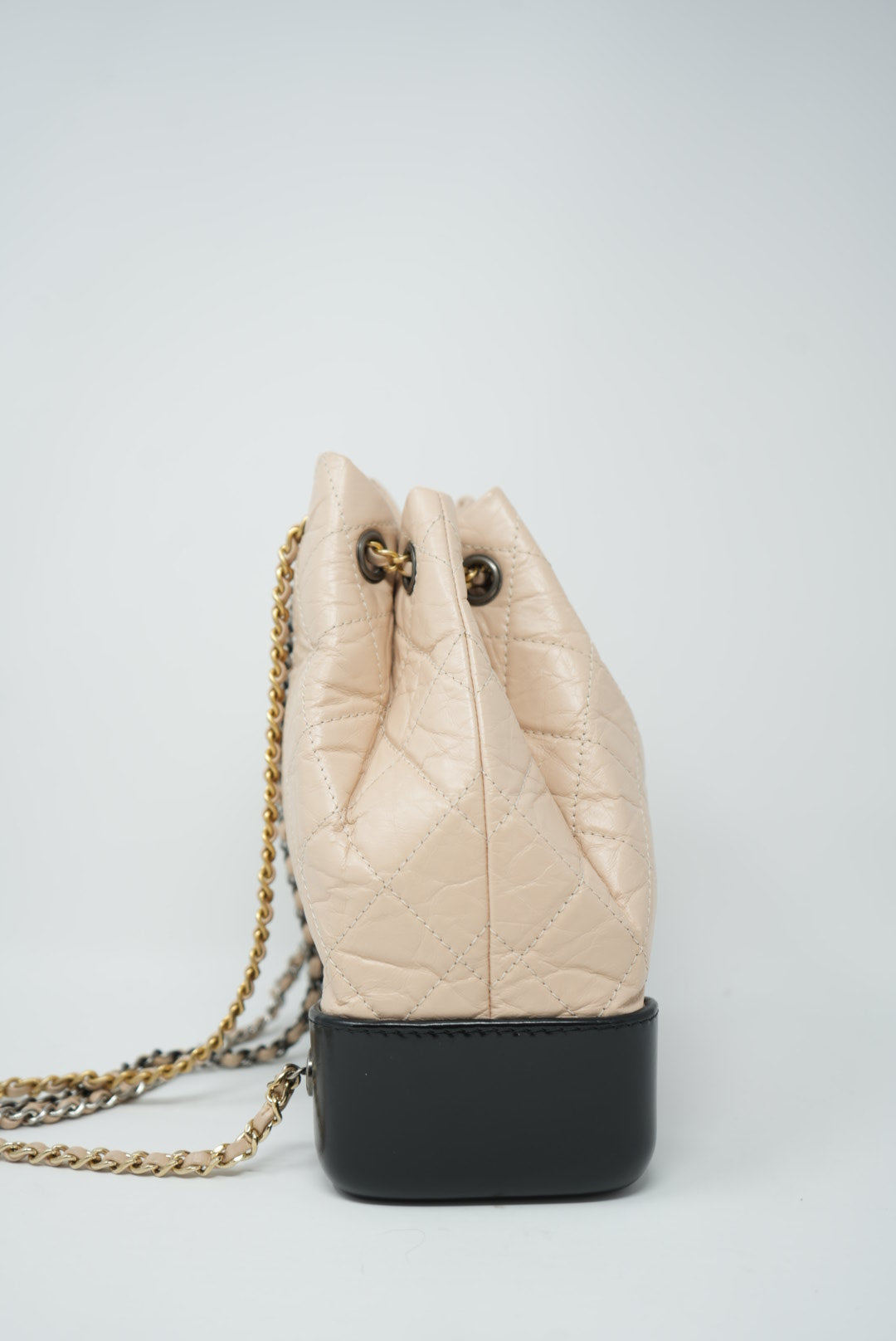 Pre-Owned CHANEL'S GABRIELLE Backpack Beige&Black
