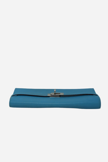 Hermes Kelly Longue Wallet Bleu Azteque R(2014)