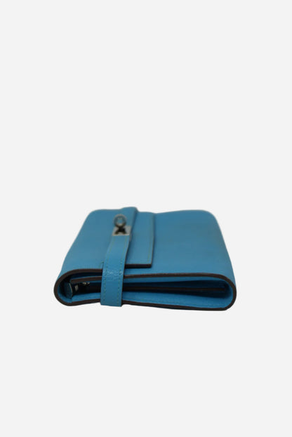 Hermes Kelly Longue Wallet Bleu Azteque R(2014)