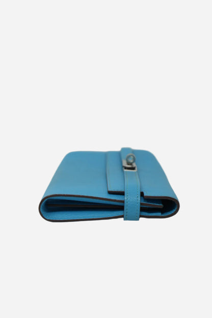 Hermes Kelly Longue Wallet Bleu Azteque R(2014)