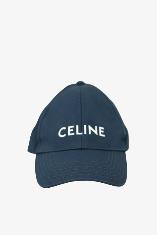 Celine Logo Baseball Cap in Cotton