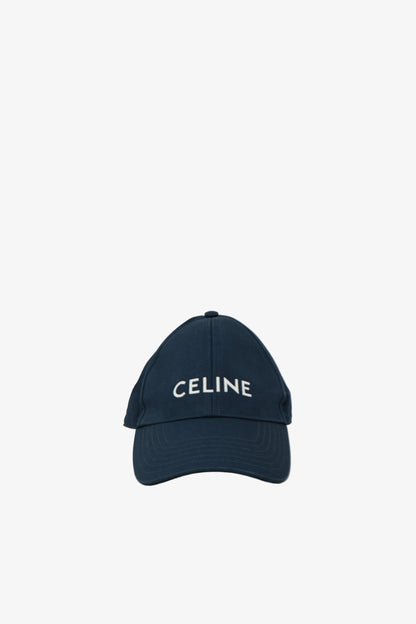 Celine Logo Baseball Cap in Cotton