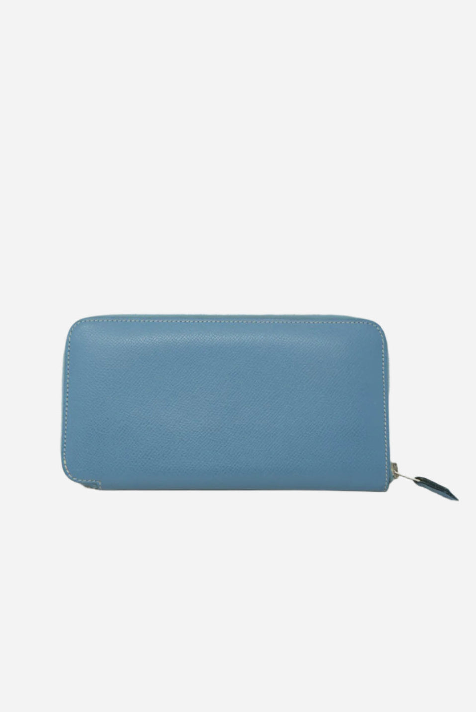 Hermes 2010 Epsom Blue Zip Long Wallet