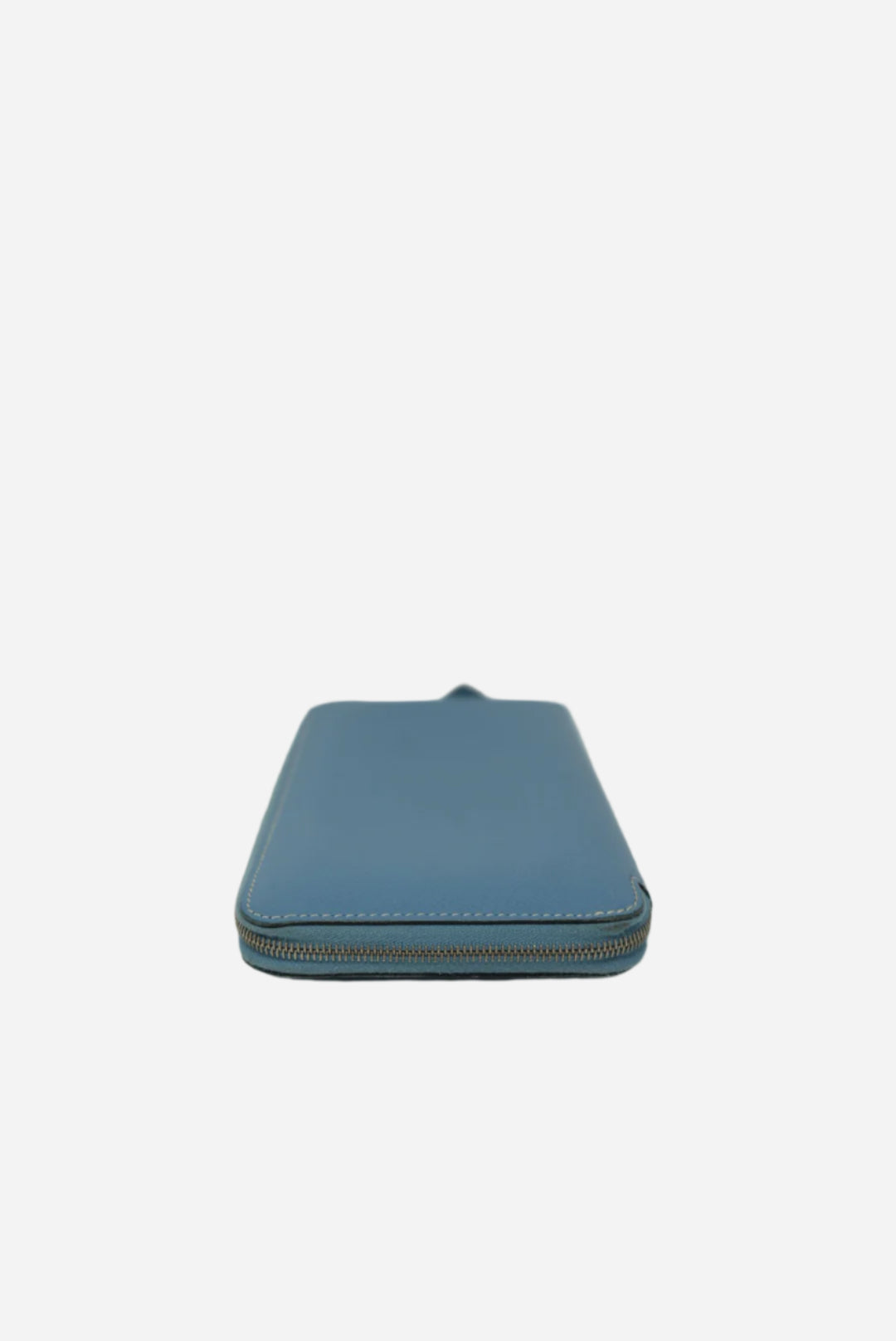 Hermes Epsom Blue Zip Long Wallet Square N 2010