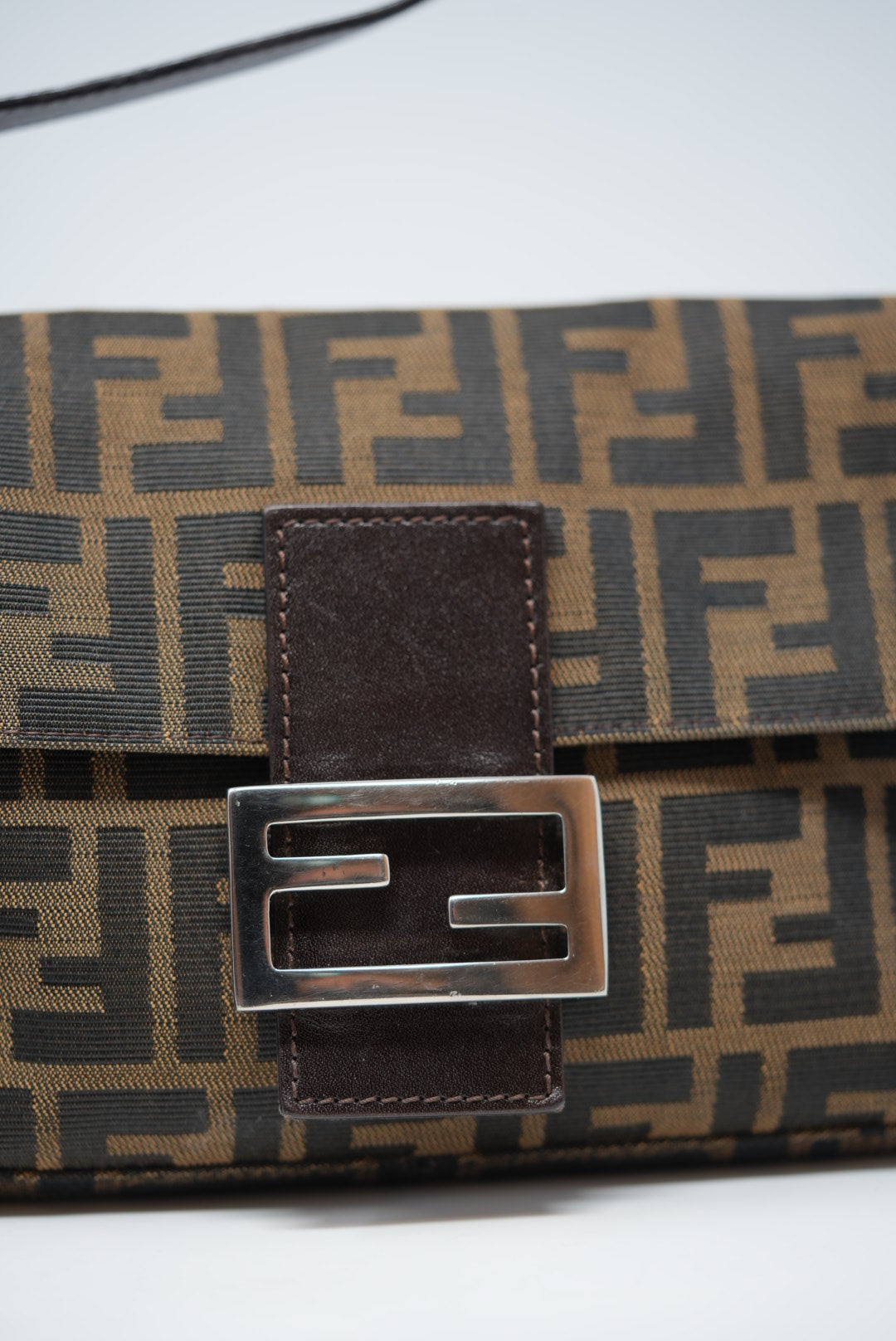 Fendi Vintage Zucca Baguette Shoulder Bag