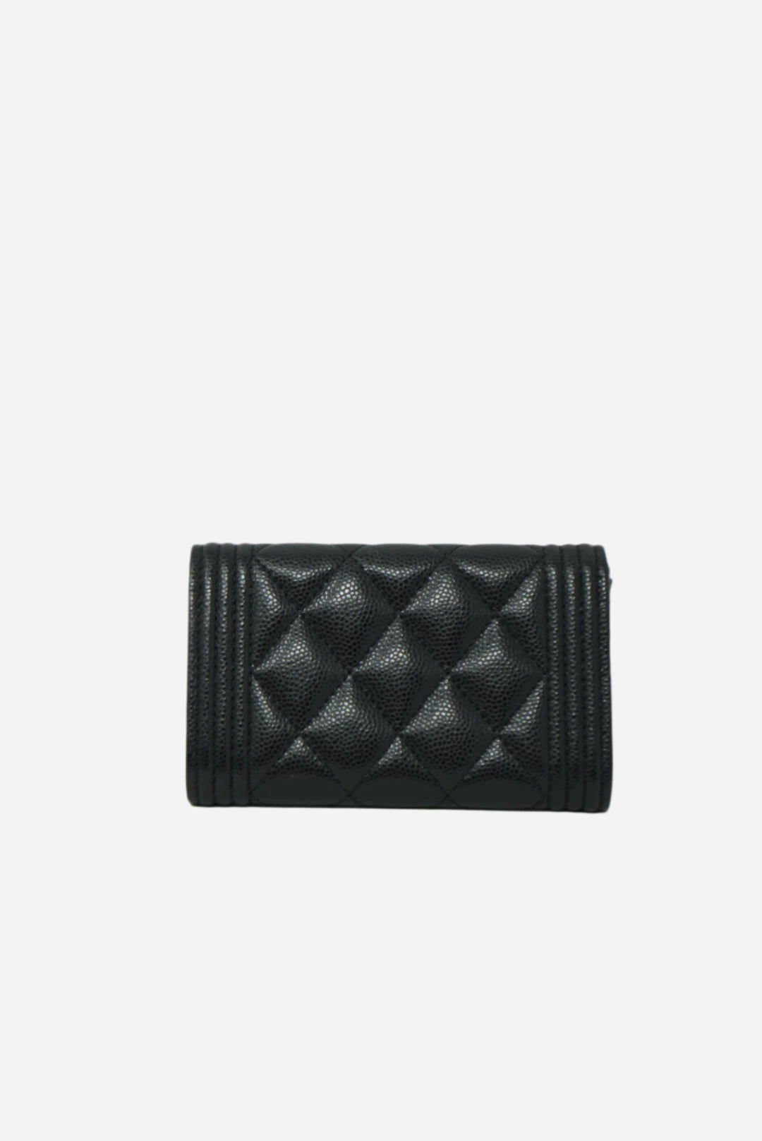 Pre-Owned Chanel CLASSIC Boy FLAP CARD HOLDER 2021