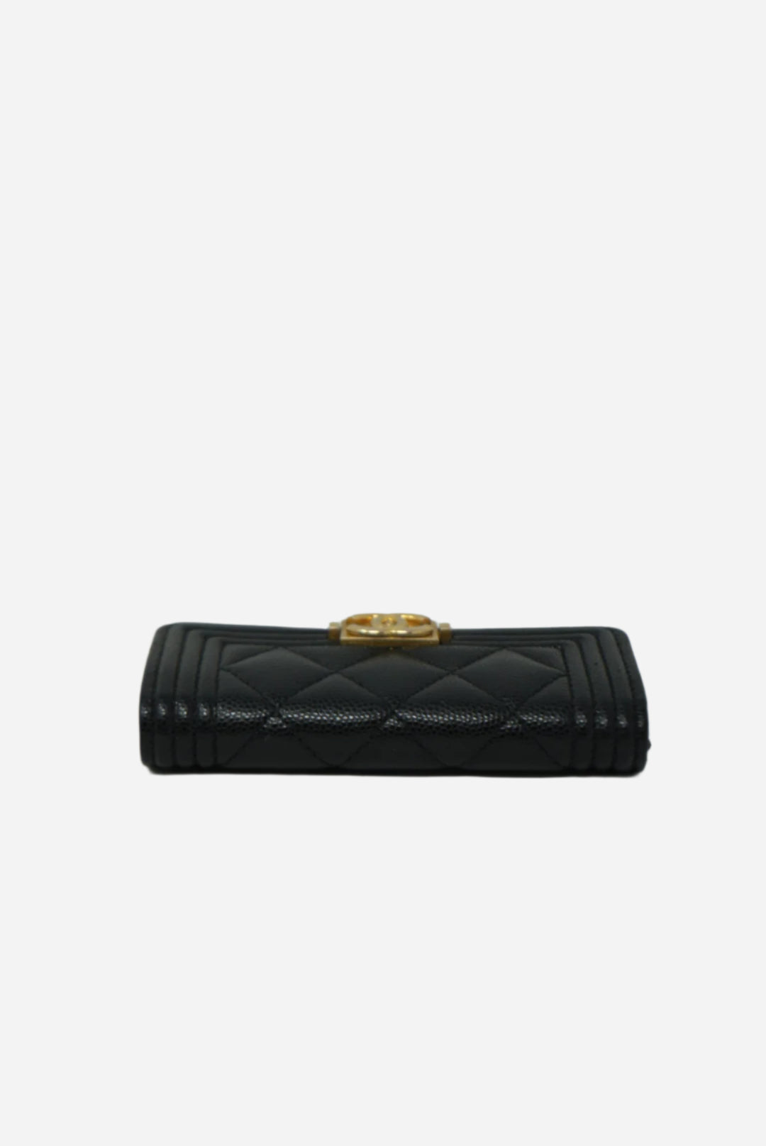 Pre-Owned Chanel CLASSIC Boy FLAP CARD HOLDER 2021