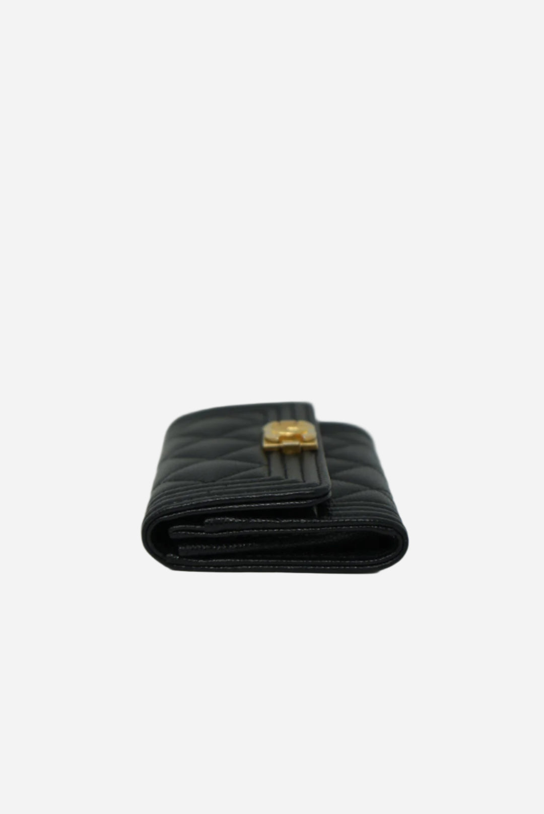 Pre-Owned Chanel CLASSIC Boy FLAP CARD HOLDER 2021