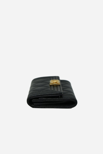 Pre-Owned Chanel CLASSIC Boy FLAP CARD HOLDER 2021