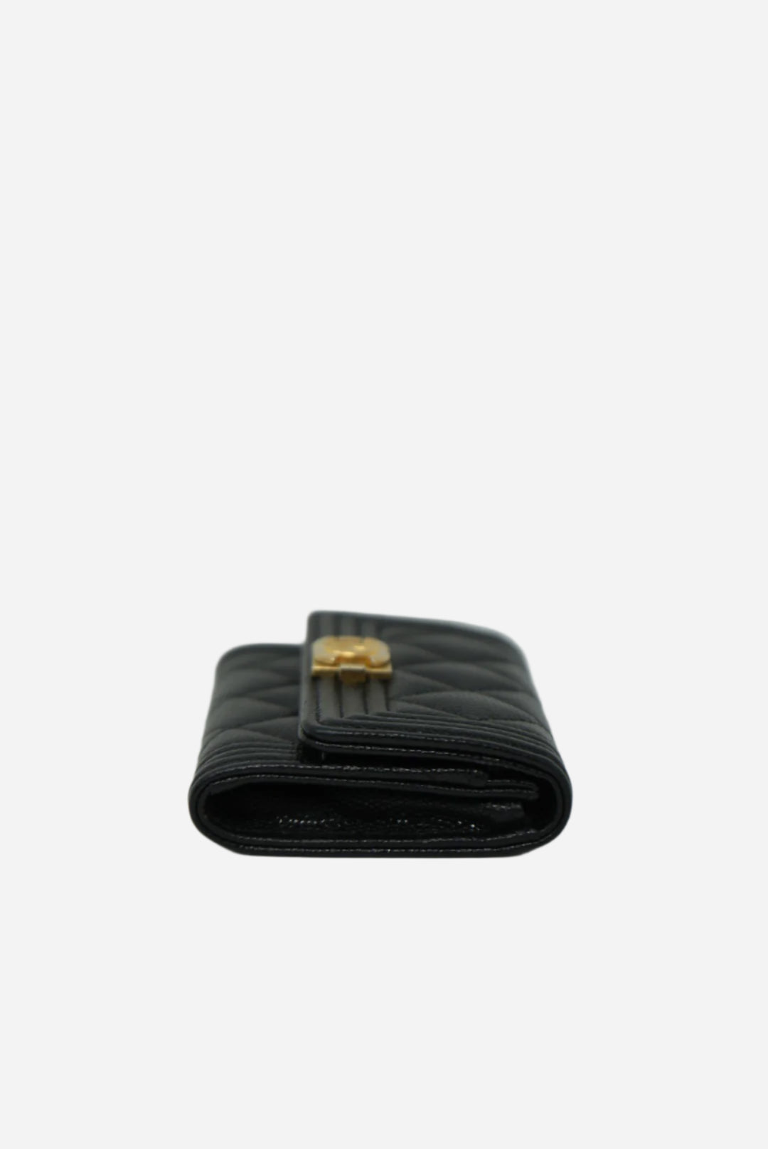 Pre-Owned Chanel CLASSIC Boy FLAP CARD HOLDER 2021