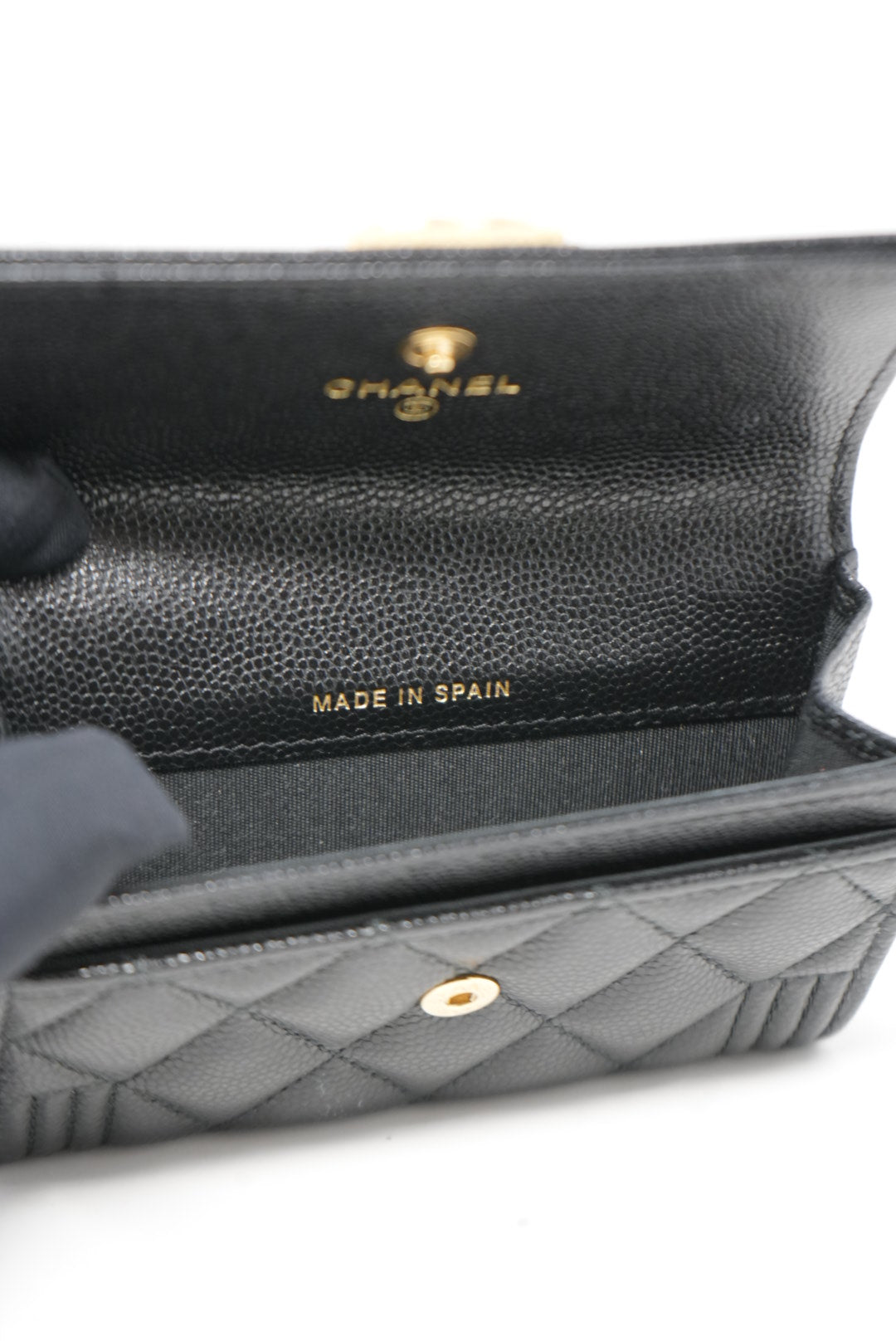 Pre-Owned Chanel CLASSIC Boy FLAP CARD HOLDER 2021