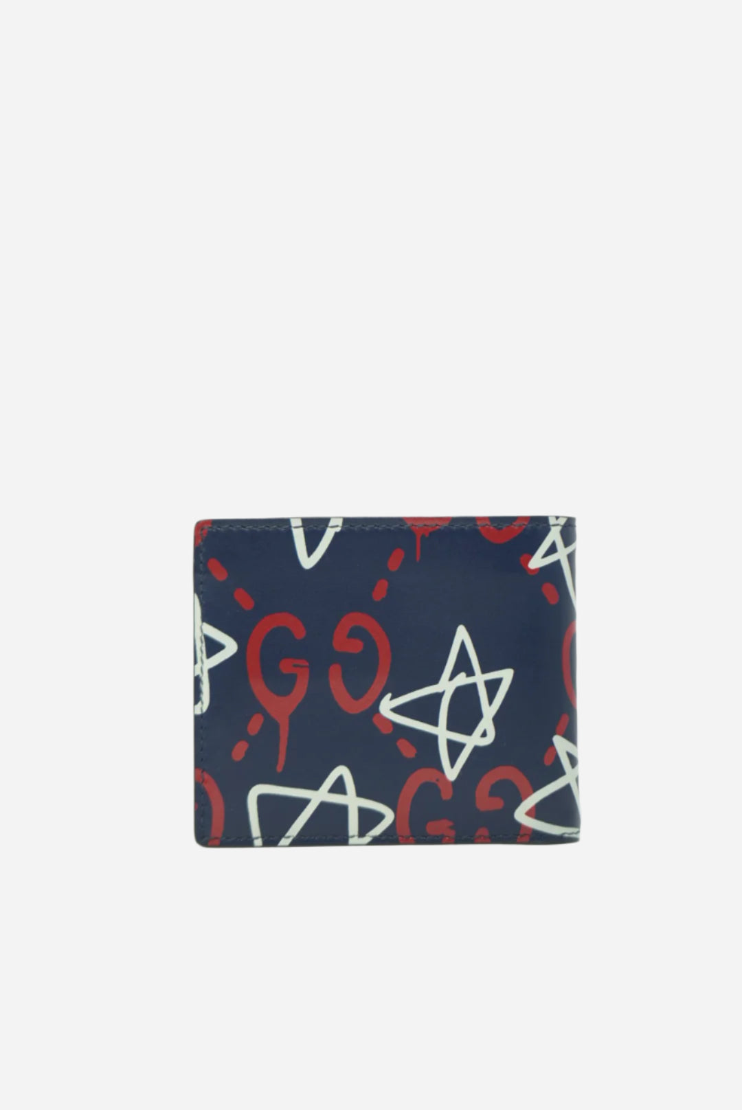 Gucci Pattern Wallet Blue Leather