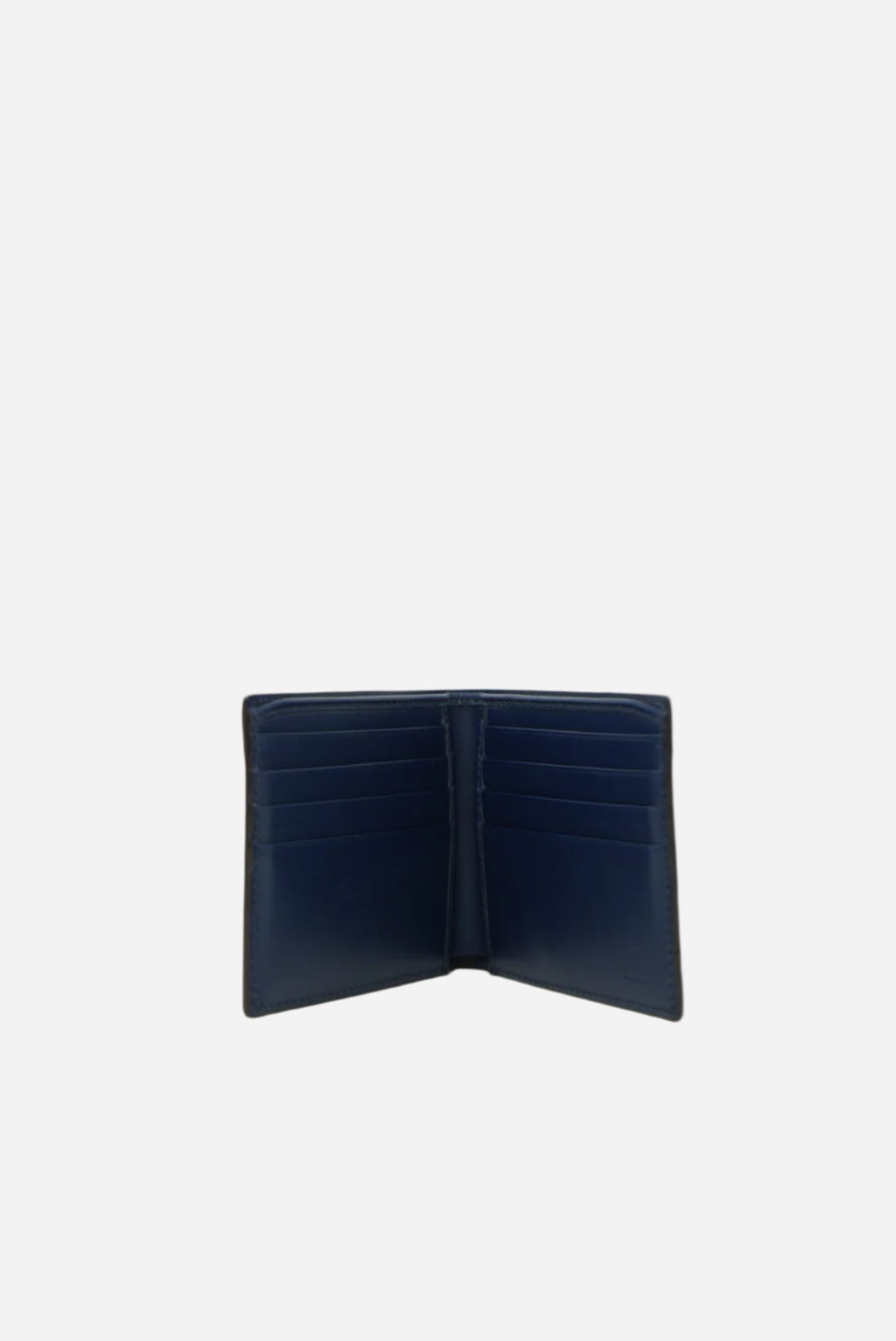 Gucci Pattern Wallet Blue Leather