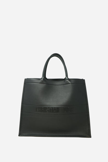 Dior Large Book Tote Black Calfskin