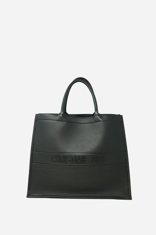 Dior Large Book Tote Black Calfskin