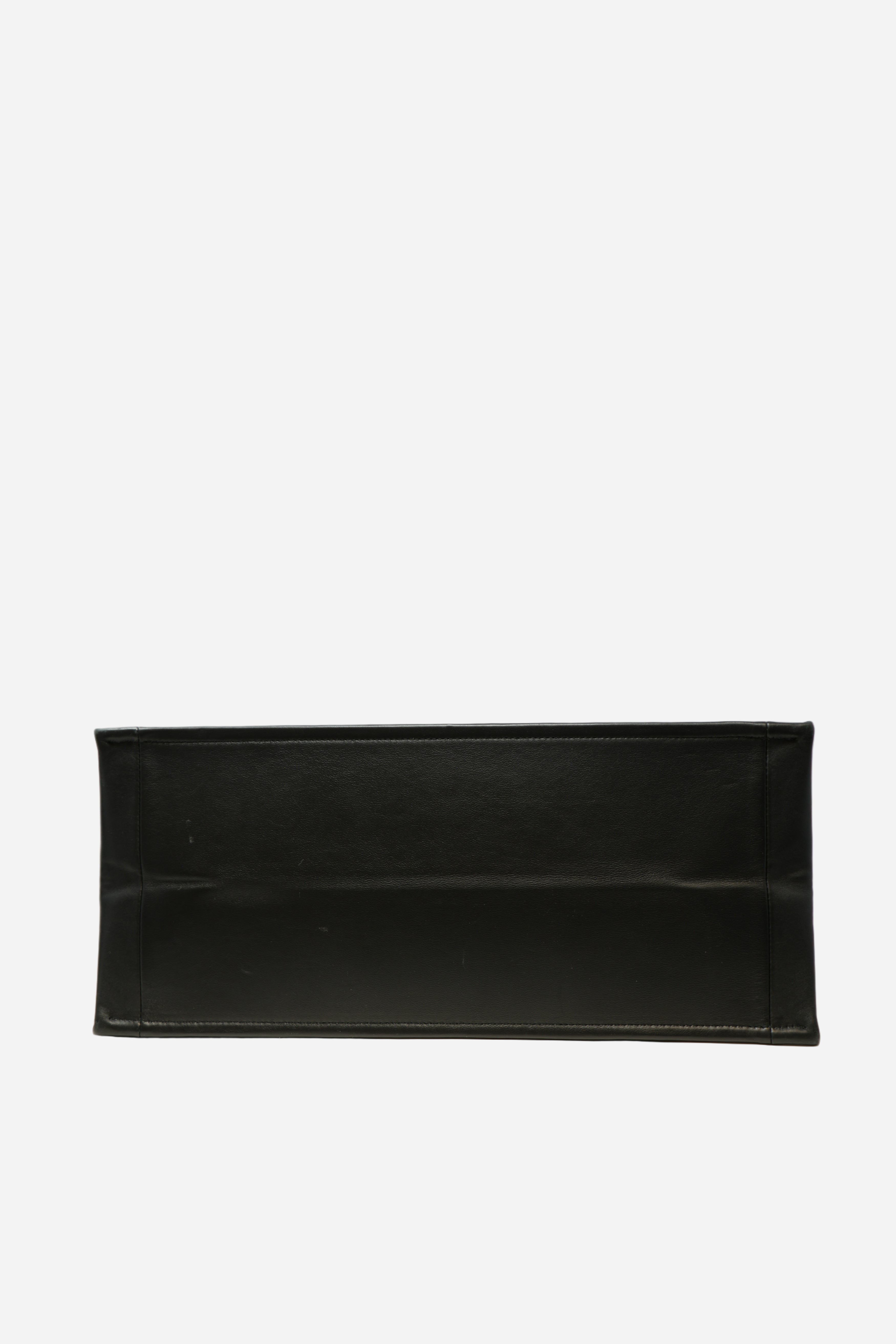 Dior Black Leather Large Book Tote