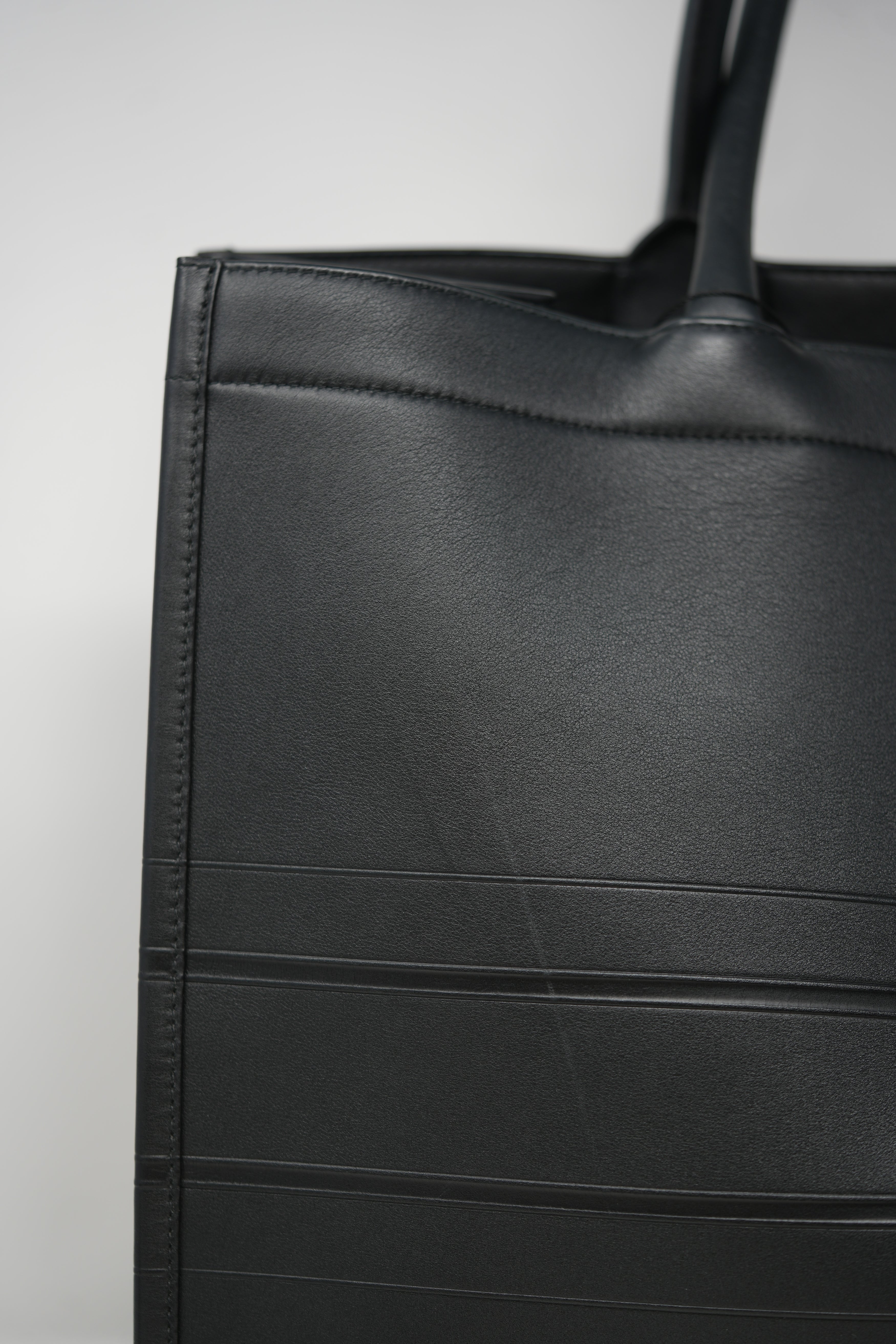 Dior Black Leather Large Book Tote
