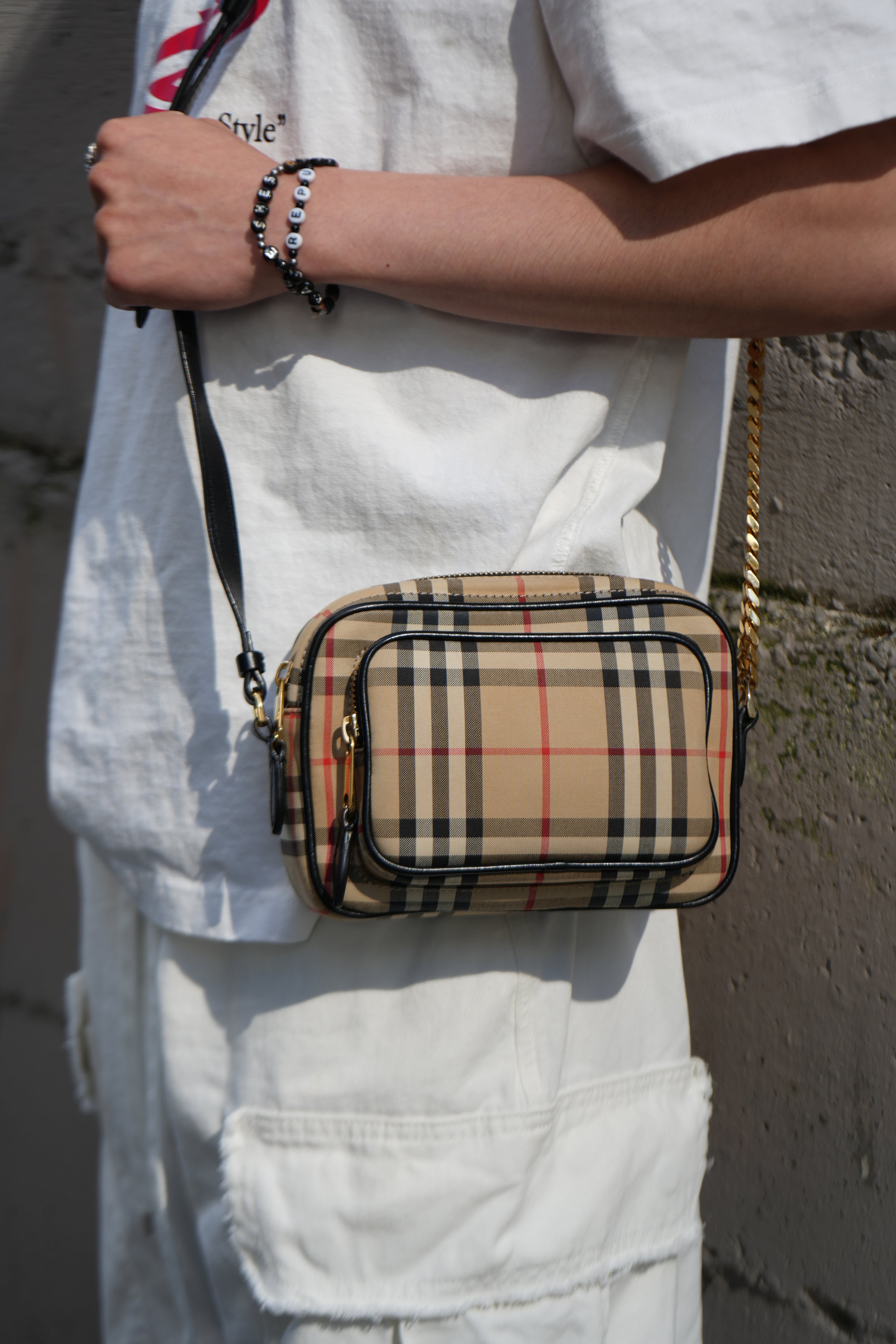 Burberry Paddy Check Crossbody Bag