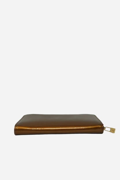 Louis Vuitton Patent Zipper Long Wallet