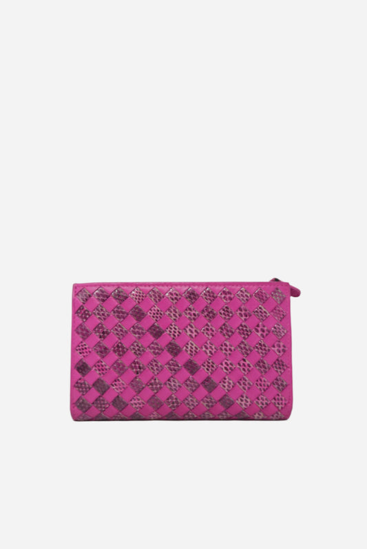 Bottega Veneta Pink Leather Wallet