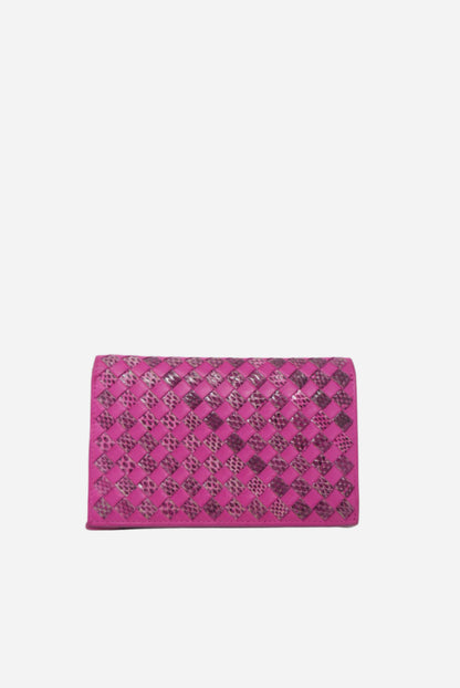 Bottega Veneta Pink Leather Wallet