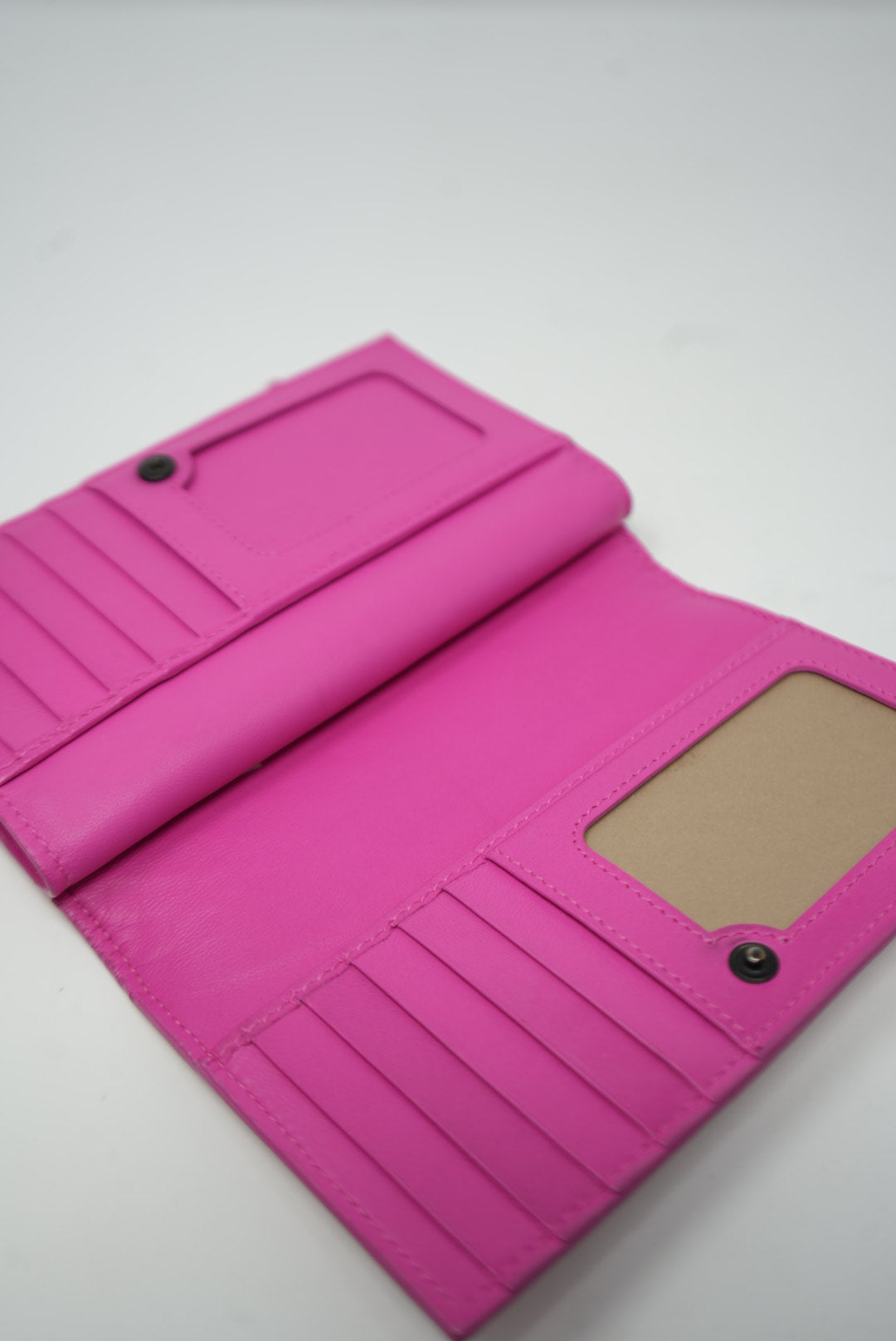 Bottega Veneta Pink Leather Wallet