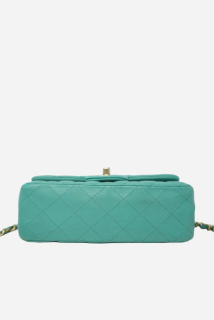 Pre-Owned Chanel Mini Flap Lambskin 2019 Refurbished
