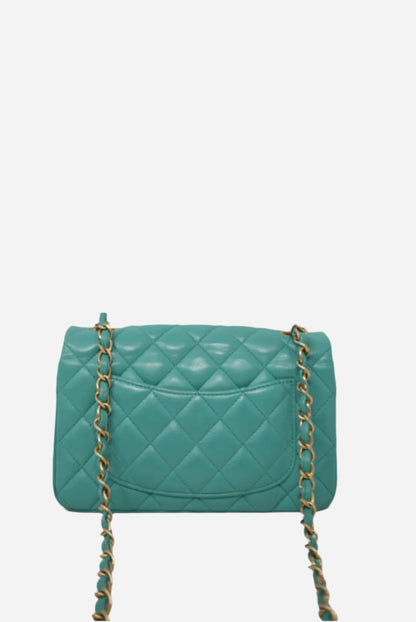 Pre-Owned Chanel Mini Flap Lambskin 2019 Refurbished
