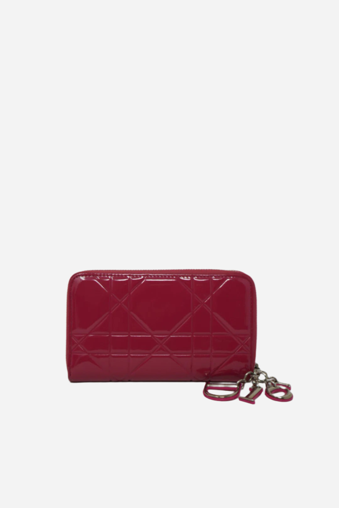 Dior Pink Patent Zip-up Wallet 2012