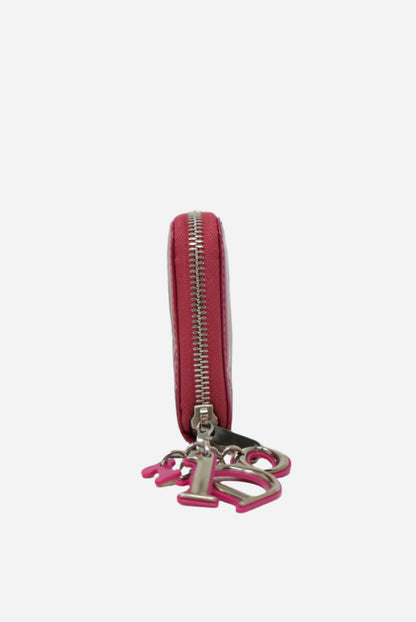 Dior Pink Patent Zip-up Wallet 2012
