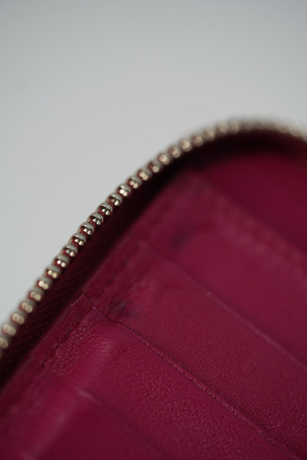 Christian Dior 2012 Pink Patent Zip-up Wallet