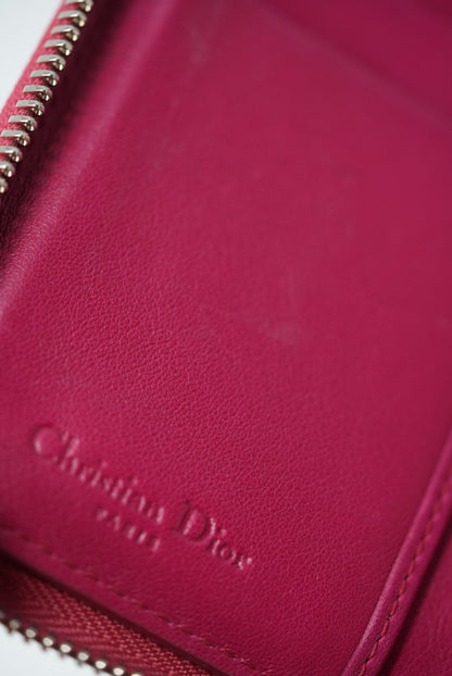 Dior Pink Patent Zip-up Wallet 2012