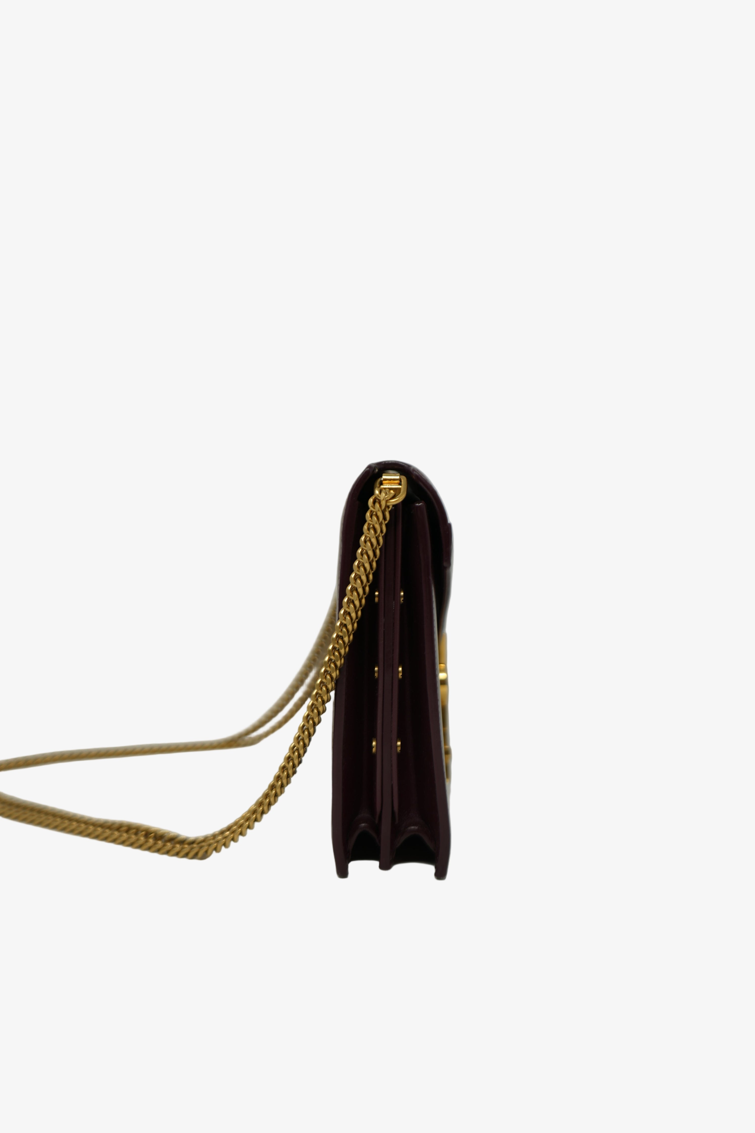 Saint Laurent Smooth Calfskin Cassandra Chain Bag
