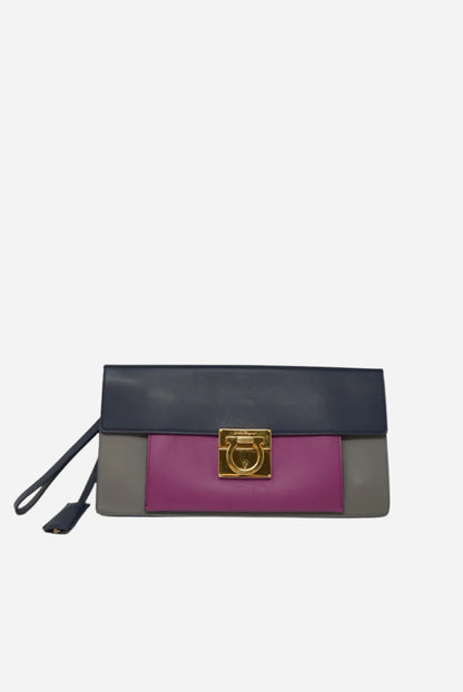Ferragamo Multi-Color Leather Pouch
