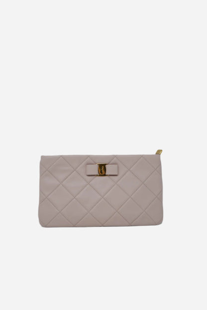 Ferragamo Pink Lambskin Pouch