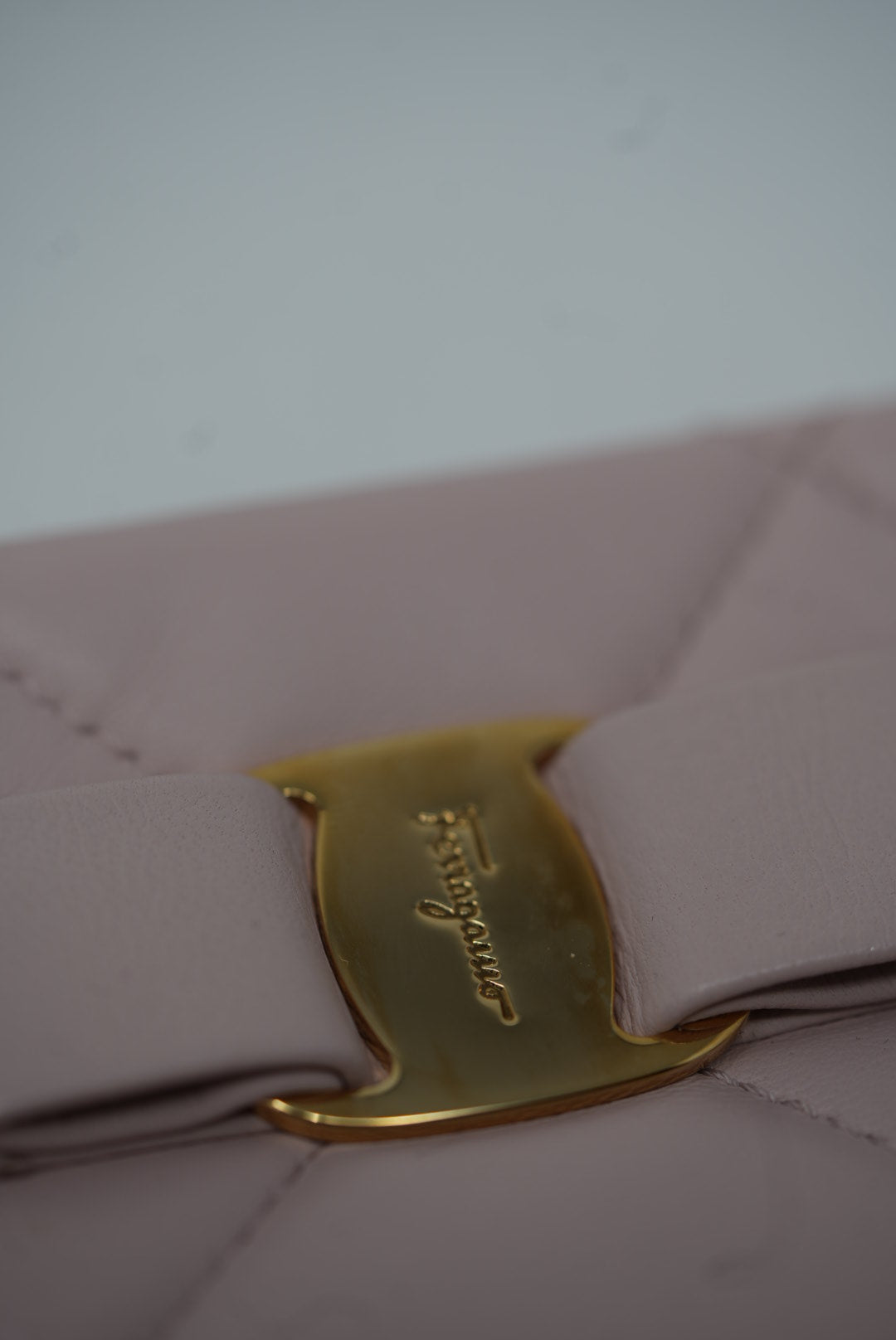 Ferragamo Pink Lambskin Pouch