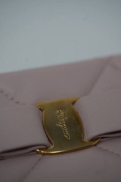 Ferragamo Pink Lambskin Pouch