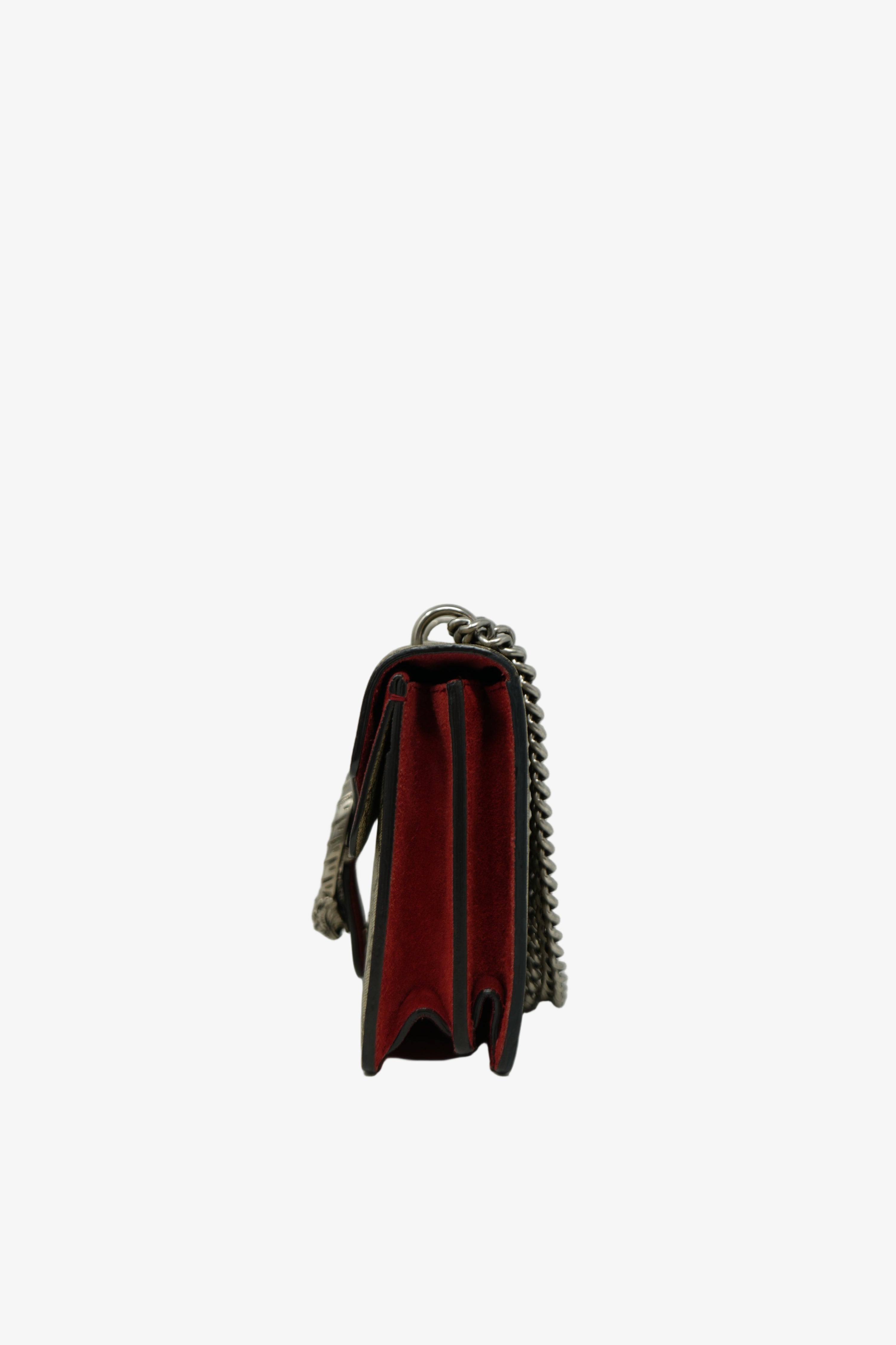 Gucci GG Canvas/Red Dionysus small shoulder bag