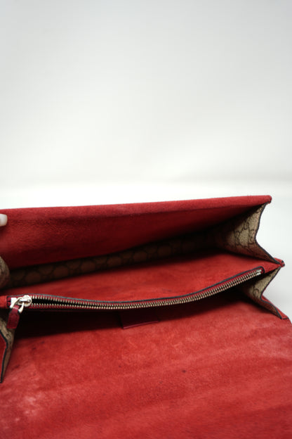 Gucci GG Canvas/Red Dionysus small shoulder bag