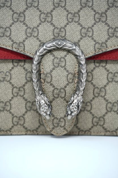 Gucci GG Canvas/Red Dionysus small shoulder bag