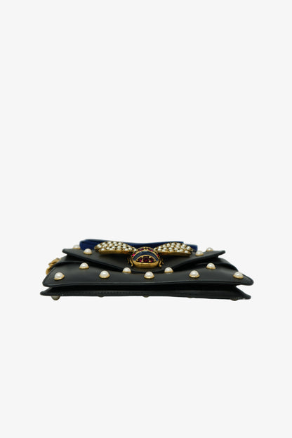Gucci Nappa Pearl Studded Mini Queen Margaret Broadway Handbag
