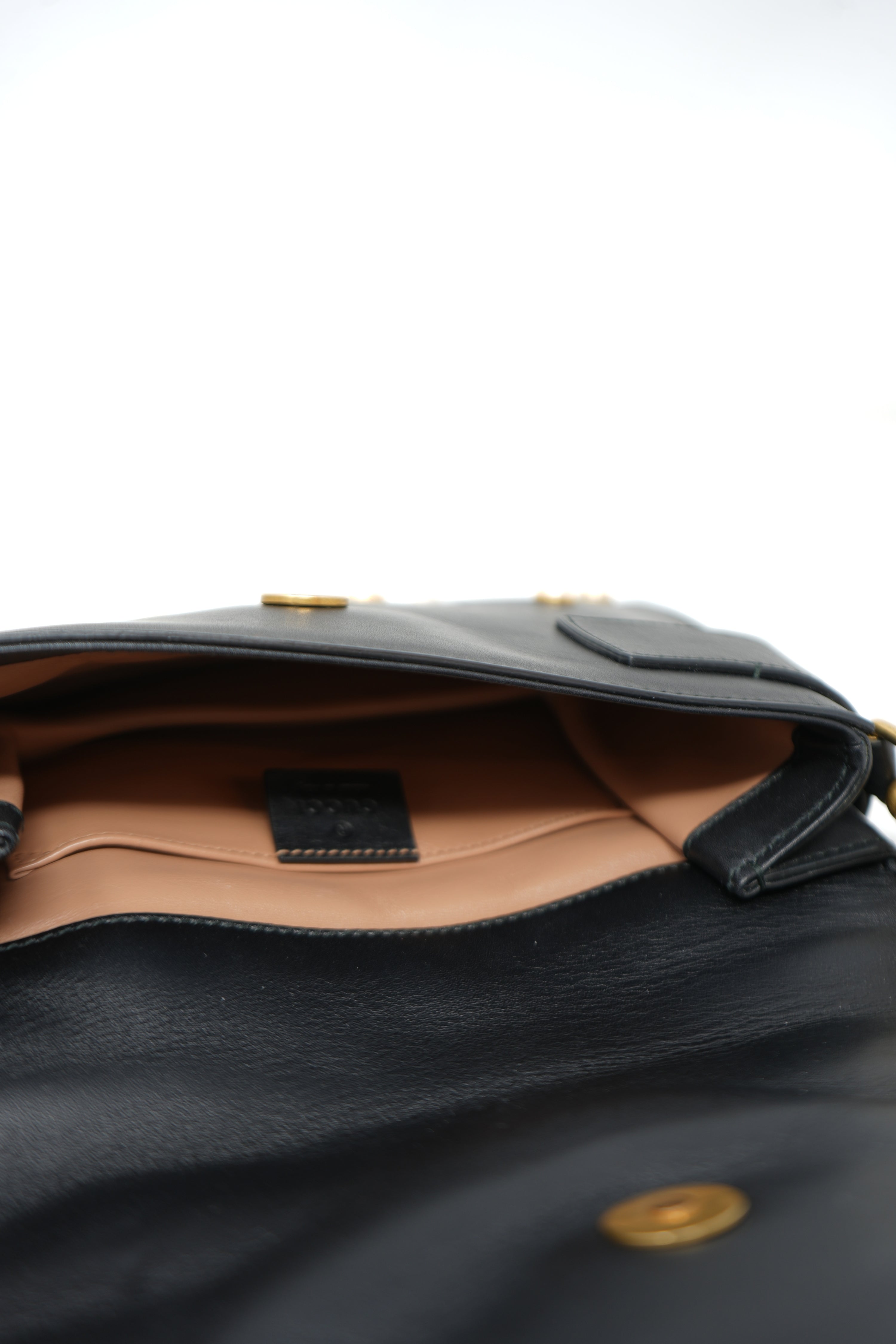 Gucci Nappa Pearl Studded Mini Queen Margaret Broadway Handbag