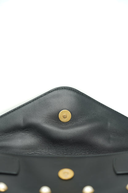 Gucci Nappa Pearl Studded Mini Queen Margaret Broadway Handbag