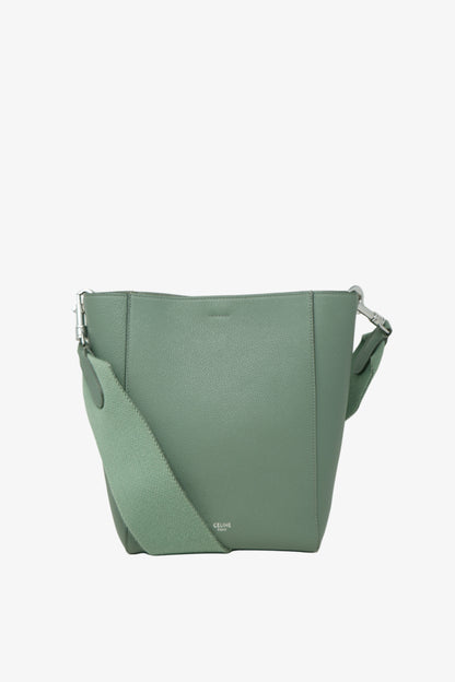 Celine Sangle Bucket Bag Small Green
