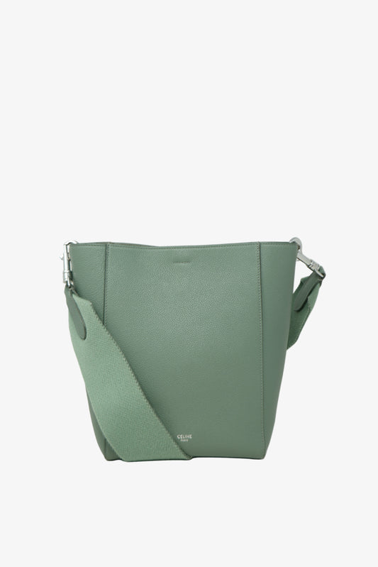Celine Sangle Bucket Bag Small Green