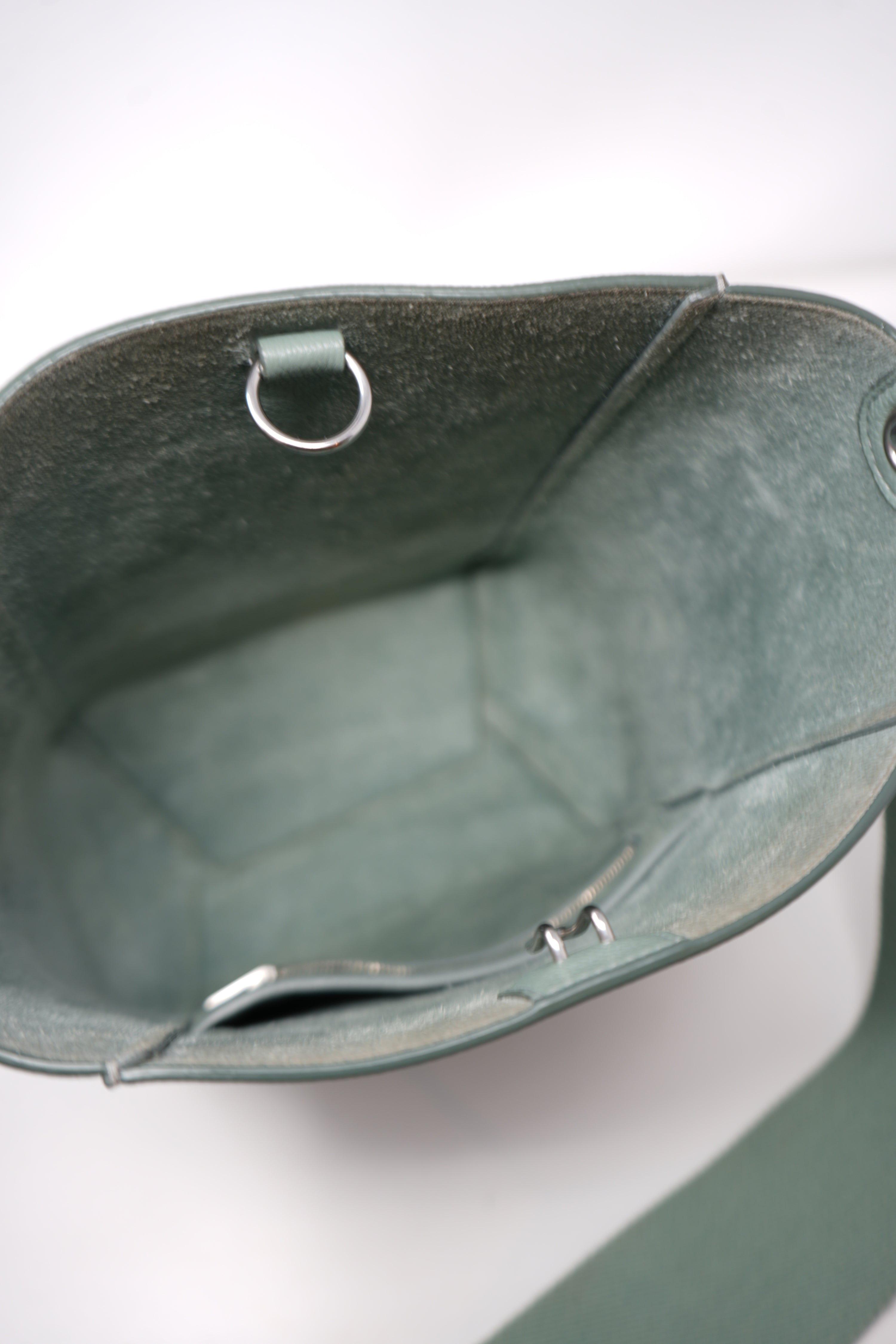 Celine Sangle Bucket Bag Small Green