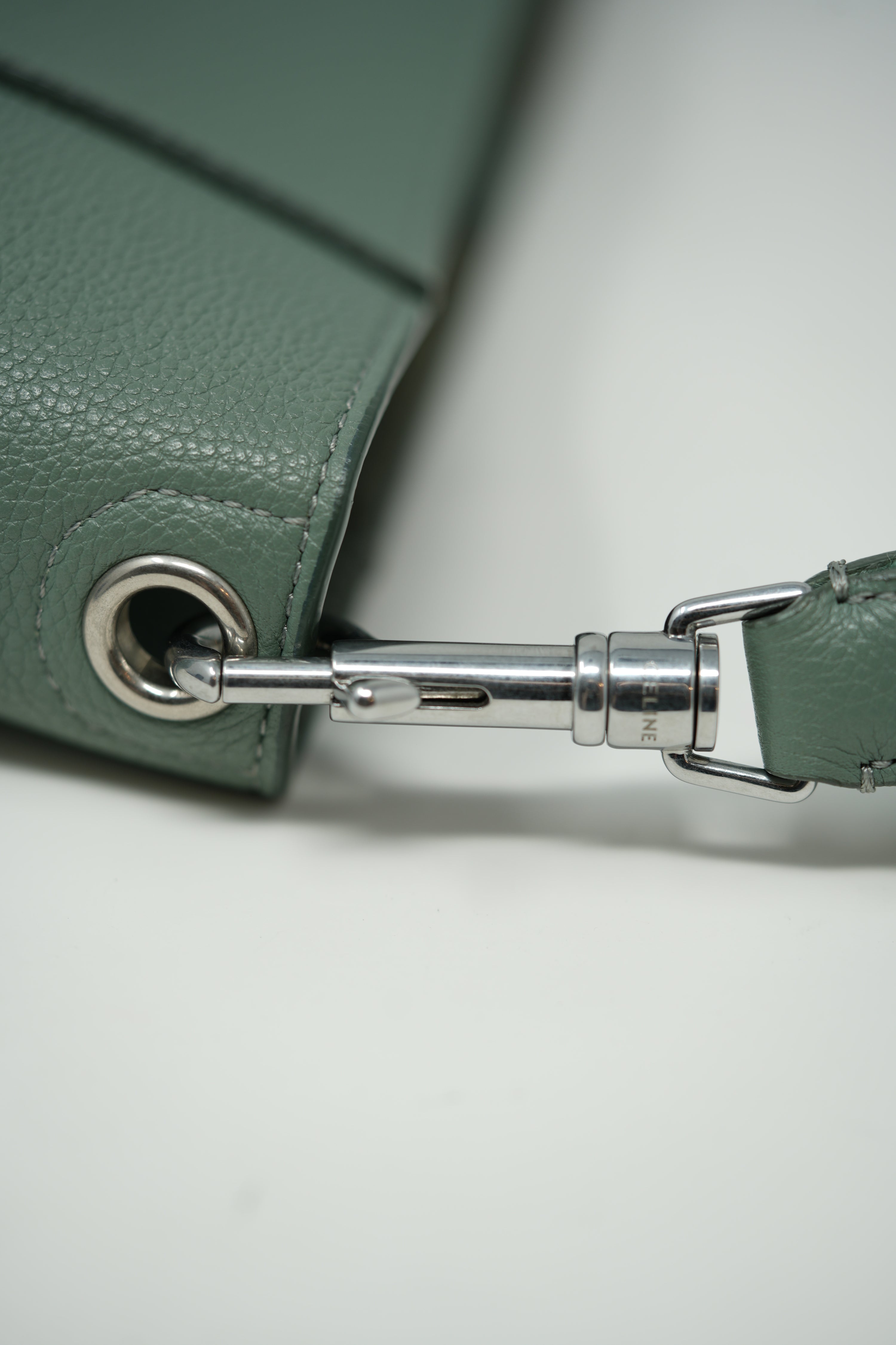 Celine Sangle Bucket Bag Small Green