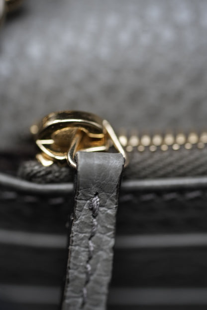 Gucci Grey Leather GG Wallet On Chain