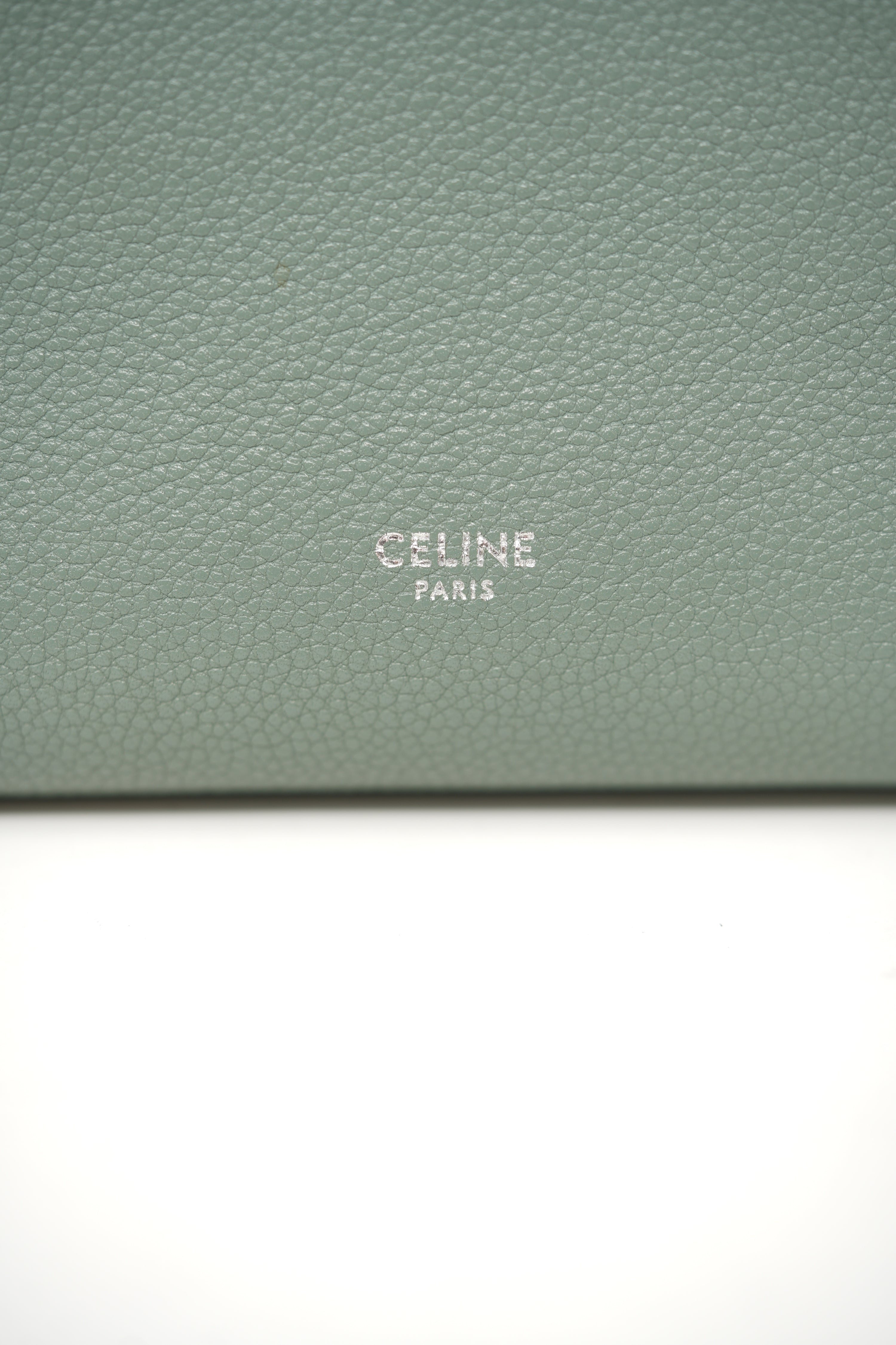 Celine Sangle Bucket Bag Small Green